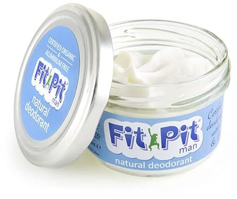 Fit Pit natural deodorant 100ml - certified organic deodorant - aluminium free - plastic free - long lasting protection - vegan & cruelty free(Cypress & bergamot)