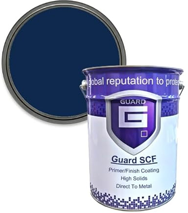 Guard SCF Shipping Container Metal Paint & Skip Paint Direct To Metal 100s Of Colours Matt Finish - 5 Litres (Blue)