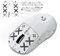 JINGDU Mouse Grip Tape kompatibel mit Logitech G Pro Wireless X Superlight Gaming Mouse, Maus-Aufkleber für GPW X Gaming Maus, Ultrathin G Pro Wireless X Superlight Game Maus,WeissX