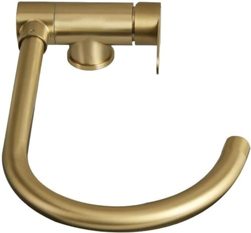 JQFDD Rubinetto Cucina Pieghevole Sottofinestra, Miscelatore Cucina Abbattibile Acciaio Inox Girevole Rubinetto Lavello Cucina-Oro Spazzolato A