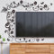 COVPAW Wandtattoo Wohnzimmer Rebe Schmetterlingen Wandaufkleber Blumen Schlafzimmer Wandsticker Kinderzimmer Küche Büro Wanddekoration