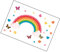 jojofuny 3 Sets Regenbogen Decals Schmetterling Aufkleber Home Decor Indoor Aufkleber Zarte