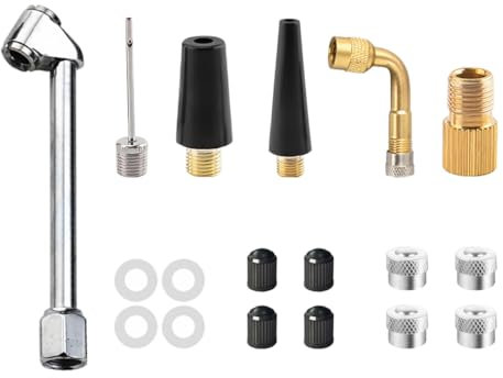 JNNJ Ventilschaft Ventiladapter, Air Reifen Ventil Ventilschaft Mit Verlängerung Adapter, Reifenventilverlängerung Adapter Ventilschaftadapter, Für Auto Motorrad LKW