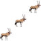 HEMOTON 3 STK Kreative Verzierung Miniaturtier Tiermodell Mini-dschungeltierspielzeug Tierwelt-Ornament Mini-hirschstatue Waldtier Figur Modelle Kind Antilope Wild