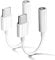Apple MFi Zertifiziert 2 Pack USB C auf 3.5mm Kopfhörer Jack Adapter für iPhone 16/15/15 Pro/Pro Max/Plus, Typ C Aux Dongle Kabel für Samsung Galaxy S23/S23/S22/S21Ultra, MacBook, Note (weiß)