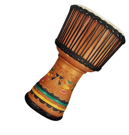 Professionelle Djembe 10-Zoll-afrikanische Trommel Aus Mahagoni-Schaffell, Afrikanisches Tamburin-Instrument Für Anfänger (Color : E)