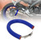 JFG RACING 64 cm/25,2 Protection Pot Echappement Moto,Protection Collier Echappement Réglable Universelle pour Pit Dirt Bike Motocross Supermoto Enduro Scooter Bleu