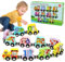 Ballery Hölzerne Tiere Zahl Zug, 11 Pack Holzzug Montessori Magnetzug Set, Montessori Pädagogisches Lernspielzeug, Geschenke für 1 2 3 4 5 Jahre alt Mädchen Jungen