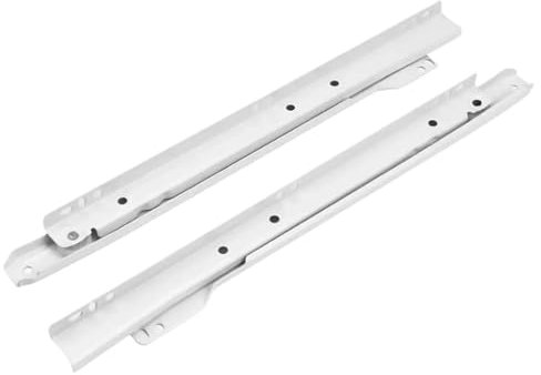 HESHUWEN Schubladenschienen Pulley Möbel Zwei Abschnitt Schublade Track Slides Computer Tisch Rutsche Zwei Schrank Schienen Schubladen Schienensystem(12inch-30cm)