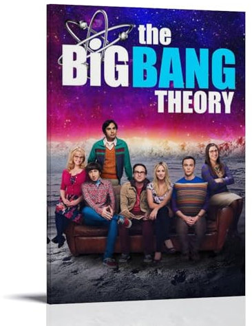 YAOQI Filmposter The Big Bang Theory, TV-Serie, Kunstposter, Druckposter für Hausbau, ästhetische Dekoration, Leinwand, Wandkunst, Schlafzimmerdekoration, 20 x 30 cm, Rahmenstil-36