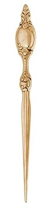 Wunderschöner Messing antiker Brieföffner Jugendstill Gold 22 cm letter opener, brief öffner Schreibtisch