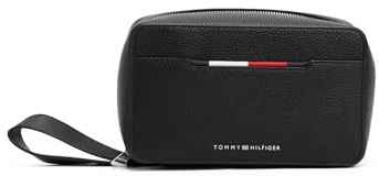 Tommy Hilfiger TH CENTRAL WASHBAG BDS - Black Smooth One Size, Bds - Black Smooth, Einheitsgröße