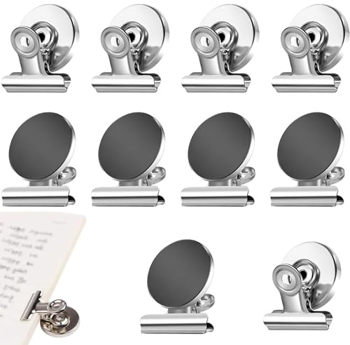 10 Stück Kühlschrankmagnet Clips,Magnete Mit Klammern,Magnetische Metall Klammer,Magnetische Clips Stark,Whiteboard Magnete Klammer,Starke Magnet Clip,Magnetclips Metall,Magnetklammern,Magnet Klammer.