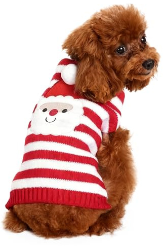 Christmas Dog Sweater Holiday Knitwear Warm Pet Clothes for Medium Large Dogs and Cats(L-1Pc)