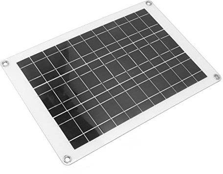 OVAQUIXI Solarpanel-Set, Tragbar, Polykristallines Silizium, Hocheffizient, 20 W, Wasserdichtes Solarpanel für den Außenbereich/Wohnmobil/Elektrozaun