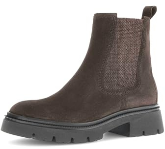 Gabor Damen Chelsea Boots, Frauen Stiefeletten,Bootee,Booties,halbstiefel,Kurzstiefel,uebergangsschuhe,ENGL.Brown(EL.Wall,42.5 EU / 8.5 UK