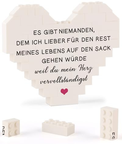 Jahrestag Geschenk für ihn sie, Würfelherz-Deko Pärchen Geschenke | Partner Geschenke für Frau Ehemann zum Geburtstag, Ich Liebe Dich Geschenke für Männer Frauen Valentinstag Weihnachten