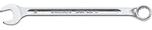 STAHLWILLE 14-19 40101919 Ring-Maulschlüssel lang, Silber, 19 mm
