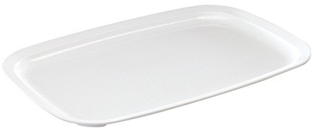 WACA 1350-710 Fleischplatte Präsentationsplatte 350 x 232 mm weiß