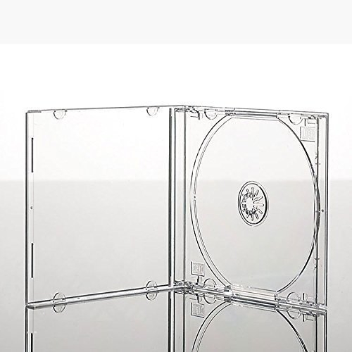 Vision Media custodia CD singola trasparente 10.4mm x10