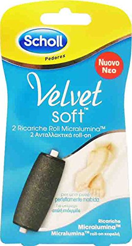 SCHOLL Ricarica Velvet Soft Roll Prof.Per Pedicure 2 Pezzi