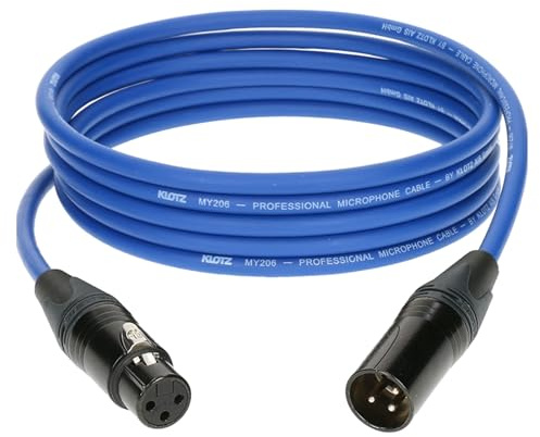 Klotz M1FM2N0750 Mikrofonkabel blau 7,5 m - Mikrofonkabel