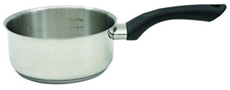 Dajar Kesserolle Milchkasserolle Topf Milchtopf VIKOS INDUKTION aus Edelstahl verschiedene Varianten zur Auswahl (14 cm - 1L)