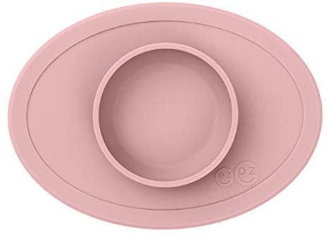 ez pz Tiny Bowl - Rose pâle - 4+ mois