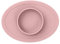 ezpz Tiny Bowl (Rouge) – Saugnapf aus 100% Silikon mit integriertem Tischset für erste Mahlzeiten + Baby-LED-Entwöhnung – passt auf alle Hochstuhltabletts – ab 4 Monaten