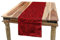 ABAKUHAUS Abstrakt Tischläufer, Zusammenfassung Grid, Esszimmer Küche Rechteckiger Dekorativer Tischläufer, 40 x 180 cm, Schwarz Rot
