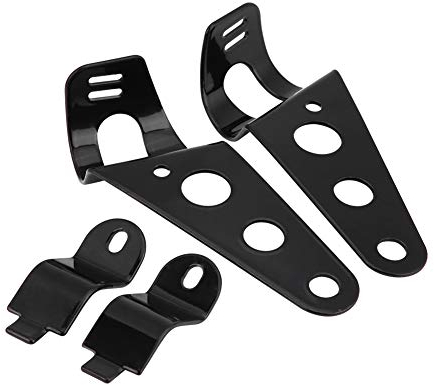 Support de Phare Moto, fixation pour phare moto 28Mm-43Mm Lumière Tête Oreille Hachoir Fourche Support Ajuster Le Moteur Fourche Noirsupport de phare additionnel plaque phare