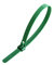 Gocableties Confezione da 100 Fascette Riutilizzabili 250 mm x 7,6 mm, Stringicavo Resistenti, Verde, 25,4 cm, Nylon