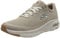 Skechers Arch FIT, Zapatillas Hombre, Taupe Textile Synthetic Trim, 45 EU