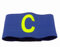 Sportswear Kingdom Spielführerbinde Kapitänsbinde Fussball Armbinde (Blau-Gelb, Junior (1.20-1.60m))