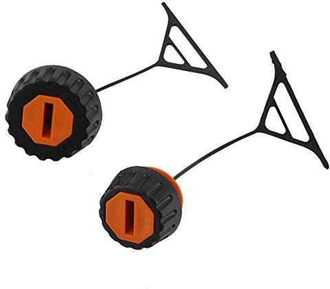 , 2 piezas Tapa de gasolina para STIHL 028038202021 023 024 025 026 034 036 048 Tapa de aceite combustible Motosierra Accesorios para cortacésped