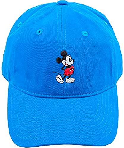 Disney Mickey Mouse Embroidered Cotton Adjustable Dad Hat with Curved Brim