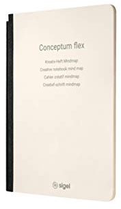 SIGEL CF225 Heft Mindmap, DIN A5 - für Business Notiersystem Conceptum flex, aus nachhaltigem Papier
