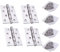 YOFASEN Cerniere in Acciaio Inossidabile - Cerniera per Porte Cerniere Pieghevoli Cerniere per Finestra Armadio Cerniera per Mobili, Argento, 4 pollici(100x75x2mm) - 4pcs