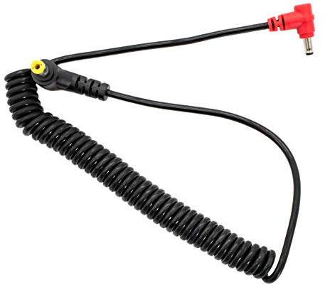 KONDOR BLUE 1.35/3.5 DC a 2.1/5.5 DC Cable de alimentación en espiral macho para Kondor Blue V Mount placa de batería para alimentar accesorios de 7V o 8V o cámaras DSLR/sin espejo