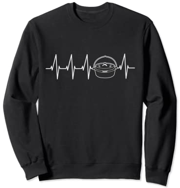 Diseño de parrilla Heartbeat del horno holandés para los Sudadera