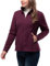 33,000ft Womens Fleece Jackets Ladies Lightweight Warm Full Zip Coat Breathable Microfleece Ladies Sweater Casual Long Sleeve, Ideal for Travelling Outdoor Sport Red XS