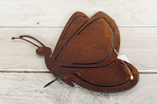 Gwenys Haus Gartenfigur Schmetterling groß Edelrost