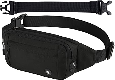 Waterfly Bumbags Waist Fanny Pack Ladies Bum Bag Men Women | Long Strap, Adjustable Belt, Hiking, Running, Jogging, Festival, Travel, Flat, Mini, Extension Strap