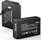 ENEGON LP-E17 Type C Charging Port Battery(2 * 1500mah) for Canon Rebel SL3, SL2; T8i, T7i, T6i, T6s; EOS R10, R50, RP, R100; EOS M3, M5, M6; EOS 200D, 250D,77D, 750D, 760D, 800D, 8000D