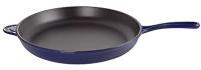 Le Creuset Sartén ovalada de hierro fundido esmaltado, 15-3/4 pulgadas, índigo