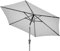 Pacific Lifestyle 2.5m Grey Parasol Tilt Outdoor | Patio Umbrella Garden Parasols | Canopy Outdoor Waterproof Garden Canopy | Sun Shades For Garden