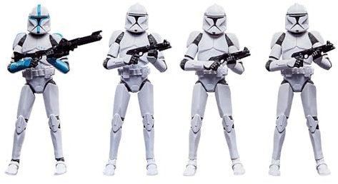 Star Wars Hasbro The Vintage Collection Phase I Clone Trooper 3.75-Inch Action Figures in 4-Pack Multi