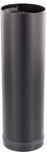 WAGNER Möbelbein/Tischbein/Möbelfuß/Systemrohr TENO - Ø 60 x 200 mm, individuell mit TENO System und QuickClick kombinierbar, Stahl pulverbeschichtet schwarz, Tragkraft 50 kg - 12301801