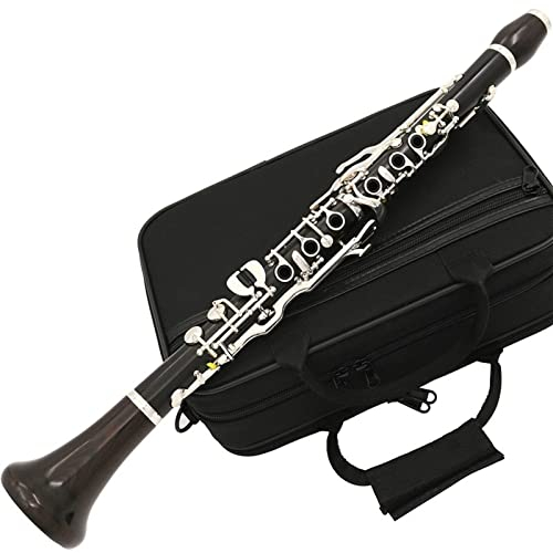 Klarinettensatz Performance Level Klarinette C-Ton 17 Tasten Ebenholz Versilbert Mit Etui