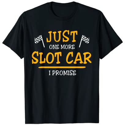 Slotrace Autorennbahn Slotcar Handregler Spruch Slotracing T-Shirt